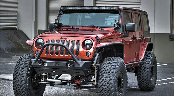SUPPORTI BARRA A LED JEEP WRANGLER JK 52”