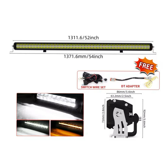 BARRA A LED 52” 900w CON DRL