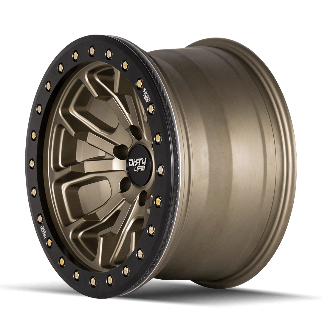 CERCHIO DIRTY LIFE DT-1 9303 17” 5x127 ET-12mm 78.1mm JEEP WRANGLER JK JL SATIN GOLD