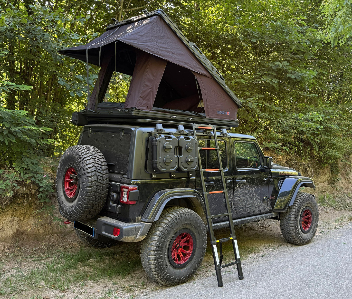 TENDA DA TETTO AUTO IN ALLUMINIO ROOF TENT NERA ST02