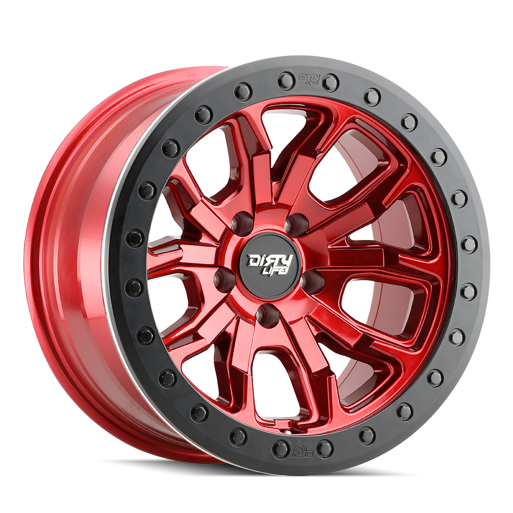 CERCHIO DIRTY LIFE DT-1 9303 17” 5x127 ET-12mm 78.1mm JEEP WRANGLER JK JL CANDY RED