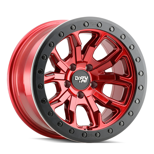 CERCHIO DIRTY LIFE DT-1 9303 17” 5x127 ET-12mm 78.1mm JEEP WRANGLER JK JL CANDY RED