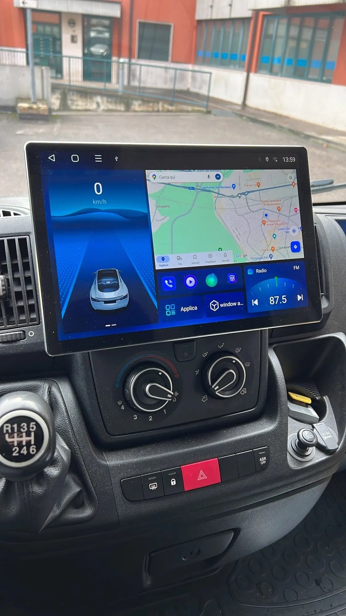 AUTO RADIO LCD 13” GPS BLUETOOTH CARPLAY UNIVERSALE ANDROID 13 2DIN TOUCH SCREEN