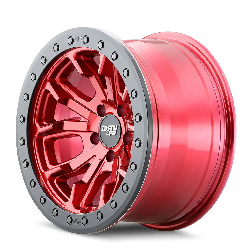 CERCHIO DIRTY LIFE DT-1 9303 17” 5x127 ET-12mm 78.1mm JEEP WRANGLER JK JL CANDY RED