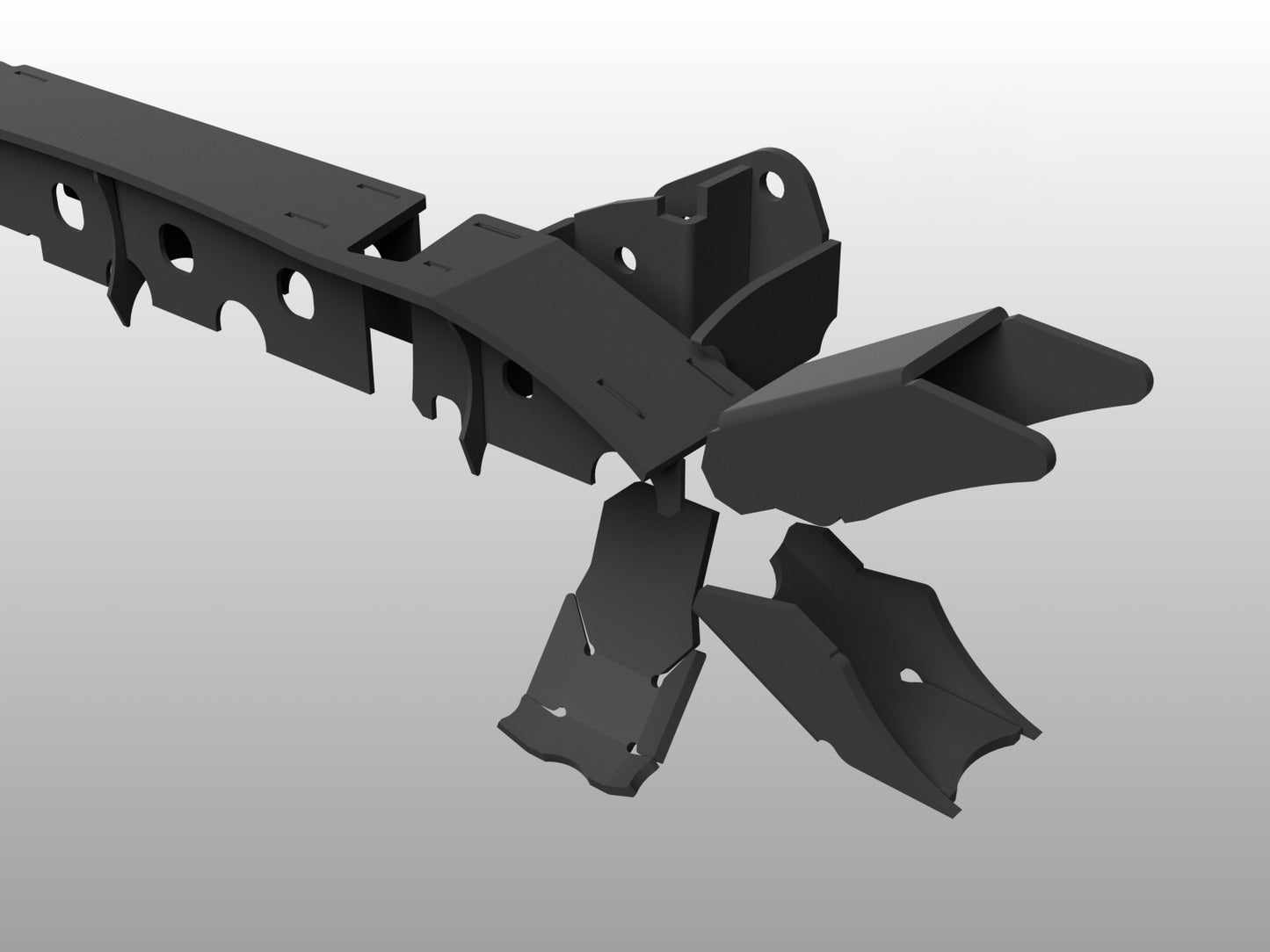 KIT RINFORZO TRUSS PONTE ASSALE ANTERIORE DANA 44 JEEP WRANGLER JK