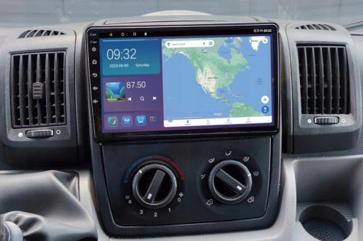 AUTO RADIO LCD 9” GPS BLUETOOTH CARPLAY ANDROID 13 2DIN TOUCH SCREEN FIAT DUCATO 2011-2020