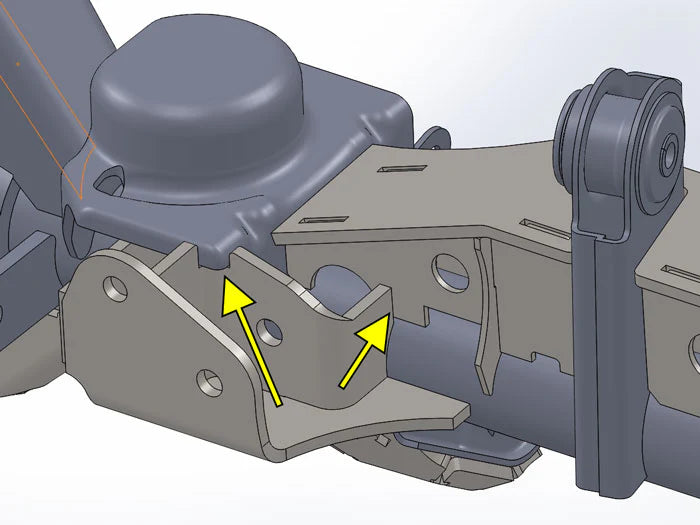 RINFORZO ATTACCO PANHARD ANTERIORE PONTE DANA 30 44 JEEP WRANGLER JK