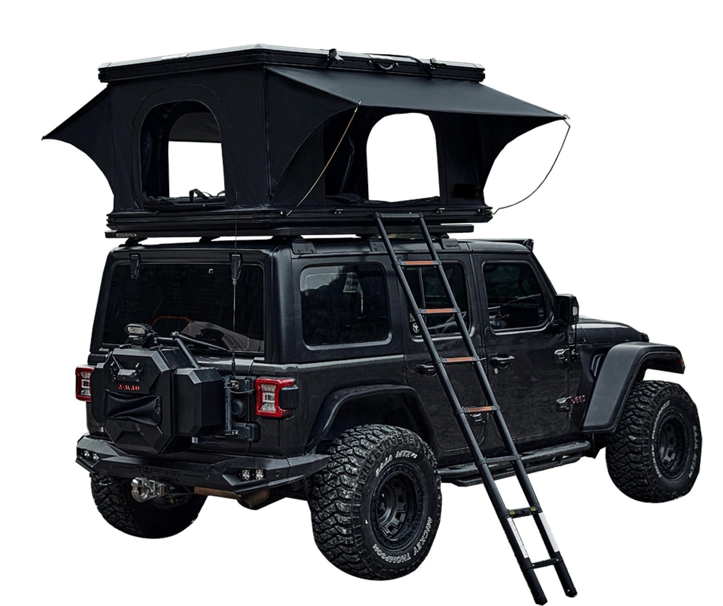 TENDA DA TETTO AUTO 130 IN ALLUMINIO ROOF TENT NERA ST03