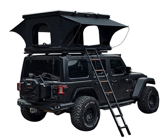 TENDA DA TETTO AUTO 130 IN ALLUMINIO ROOF TENT NERA ST03