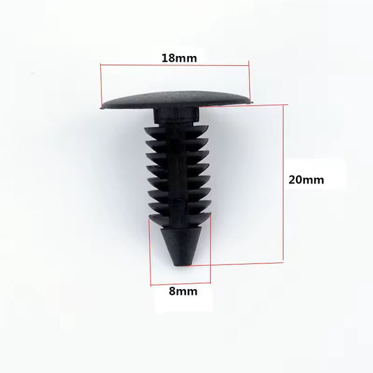 CLIP IN PLASTICA FISSAGGIO INTERNO PARAFANGO JEEP WRANGLER JK JL JT