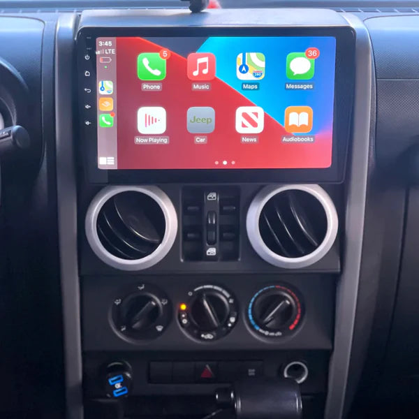 AUTO RADIO LCD 9” CARPLAY 2DIN JEEP WRANGLER JK 2007-2010