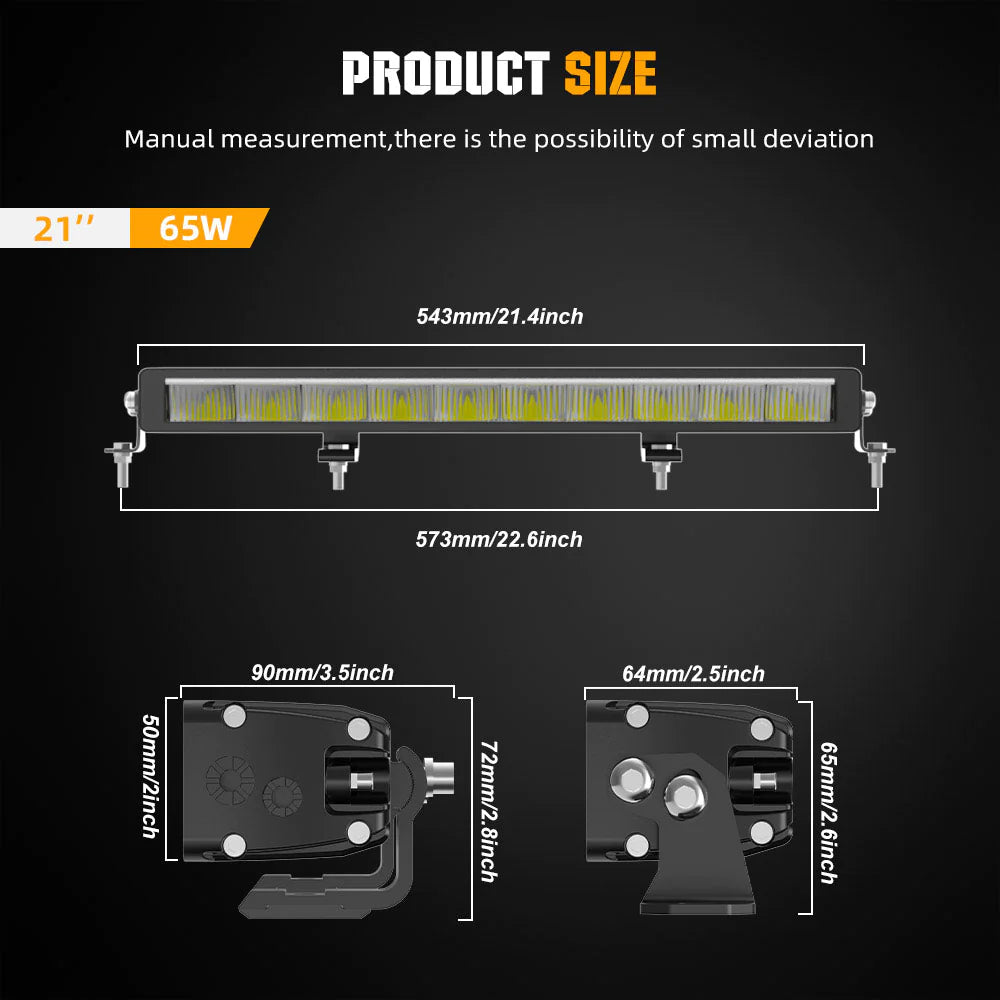 BARRA A LED 22” CON DRL