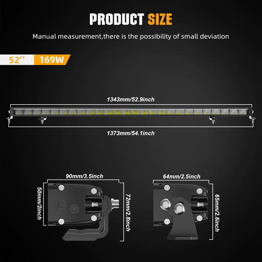 BARRA A LED 52” CON DRL