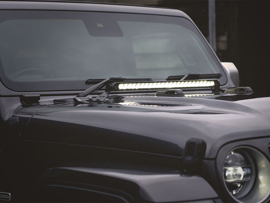 KIT STAFFE BARRA LED LAZER COFANO JEEP WRANGLER JL E GLADIATOR JT