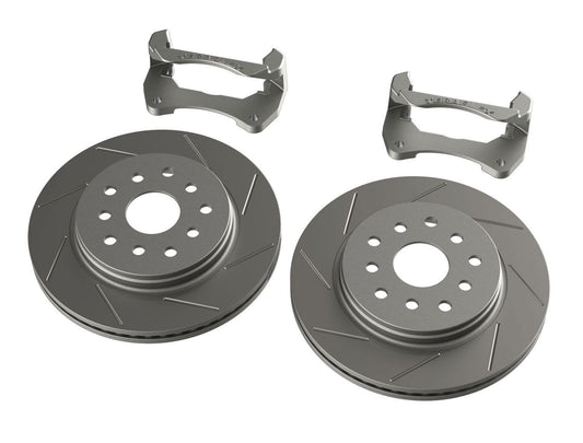 SET DISCHI FRENO ANTERIORI MAGGIORATI TERAFLEX BIG ROTOR JEEP WRANGLER JK
