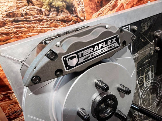 IMPIANTO FRENANTE ANTERIORE MAGGIORATO DISCHI E PINZE TERAFLEX DELTA JEEP WRANGLER JK JL E GLADIATOR JT