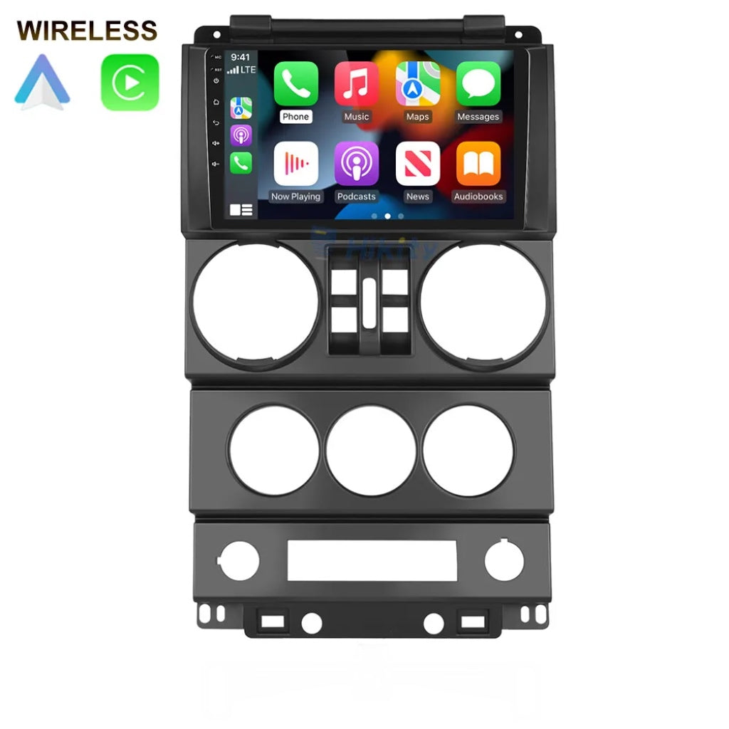 AUTO RADIO LCD 9” CARPLAY 2DIN JEEP WRANGLER JK 2007-2010