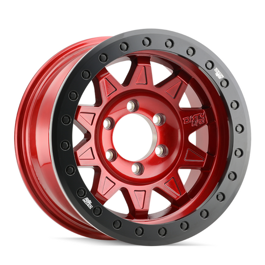 CERCHIO DIRTY LIFE ROADKILL 9302 17x9 5x127 CANDY RED BEADLOCK JEEP WRANGLER JK JL