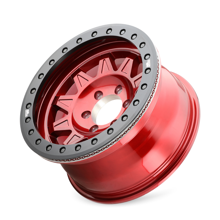 CERCHIO DIRTY LIFE ROADKILL 9302 17x9 5x127 CANDY RED BEADLOCK JEEP WRANGLER JK JL