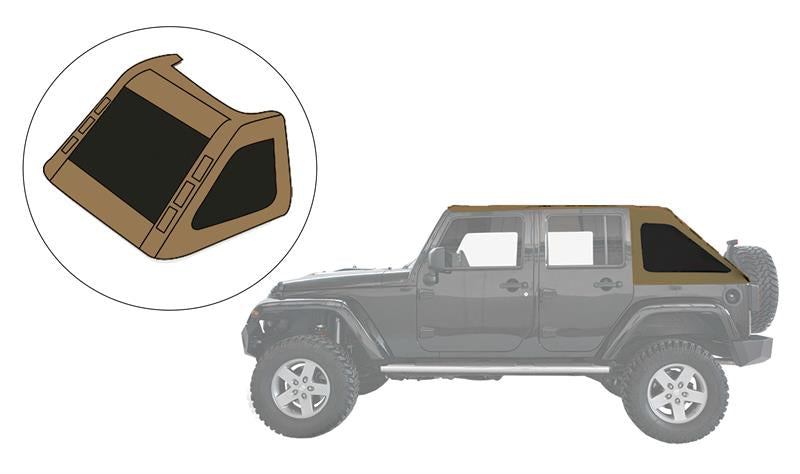 SUNTOP FASTBACK FINESTRE JEEP WRANGLER JK 4 porte