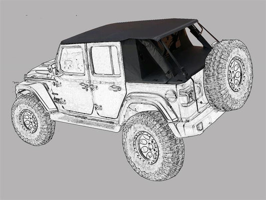 SOFT TOP SUNTOP CARGO JEEP WRANGLER JL 4 porte