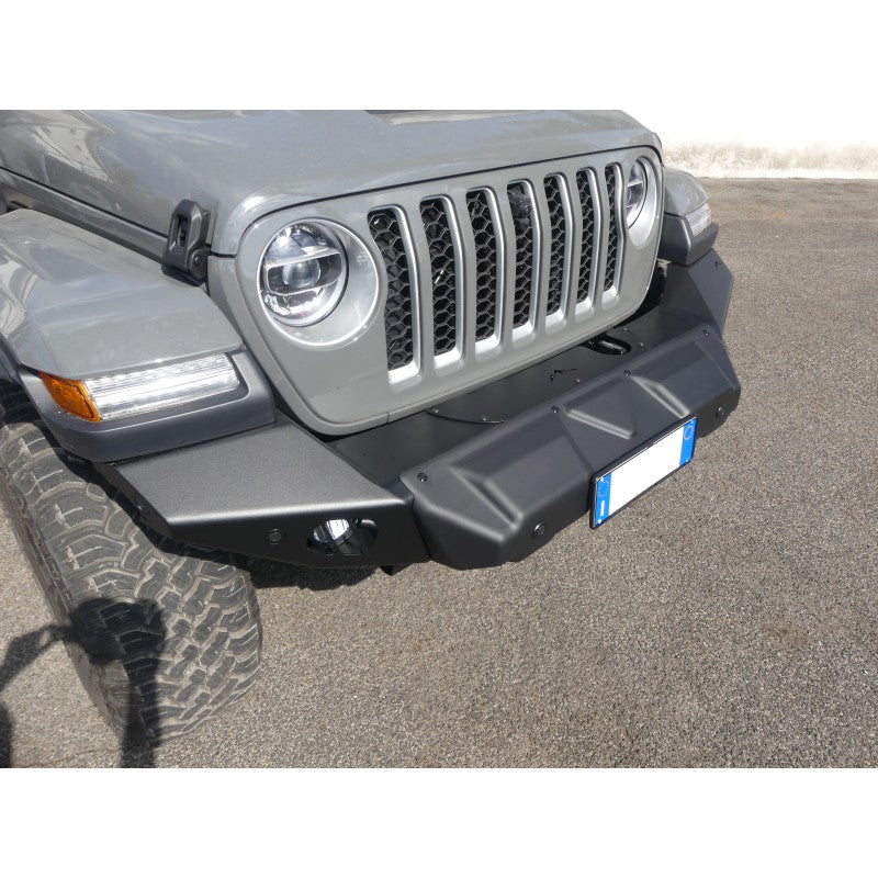 PARAURTI ANTERIORE "CHALLENGER" CON PORTA VERRICELLO OMOLOGABILE JEEP WRANGLER JL GLADIATOR JT