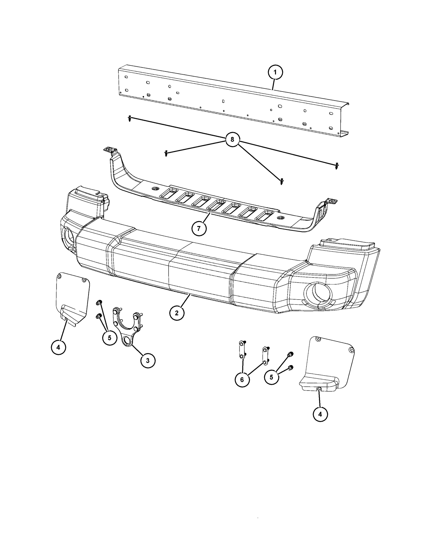 GANCIO RECUPERO ANTERIORE JEEP WRANGLER JK - USATO