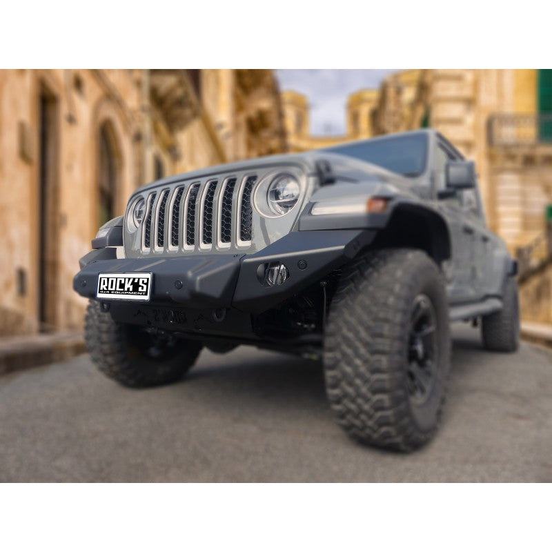 PARAURTI ANTERIORE "CHALLENGER" CON PORTA VERRICELLO OMOLOGABILE JEEP WRANGLER JL GLADIATOR JT