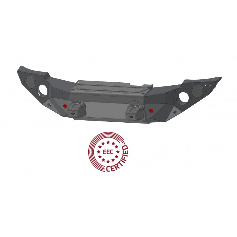 PARAURTI ANTERIORE ACCIAIO "STEALTH" OMOLOGABILE JEEP WRANGLER JL GLADIATOR JT