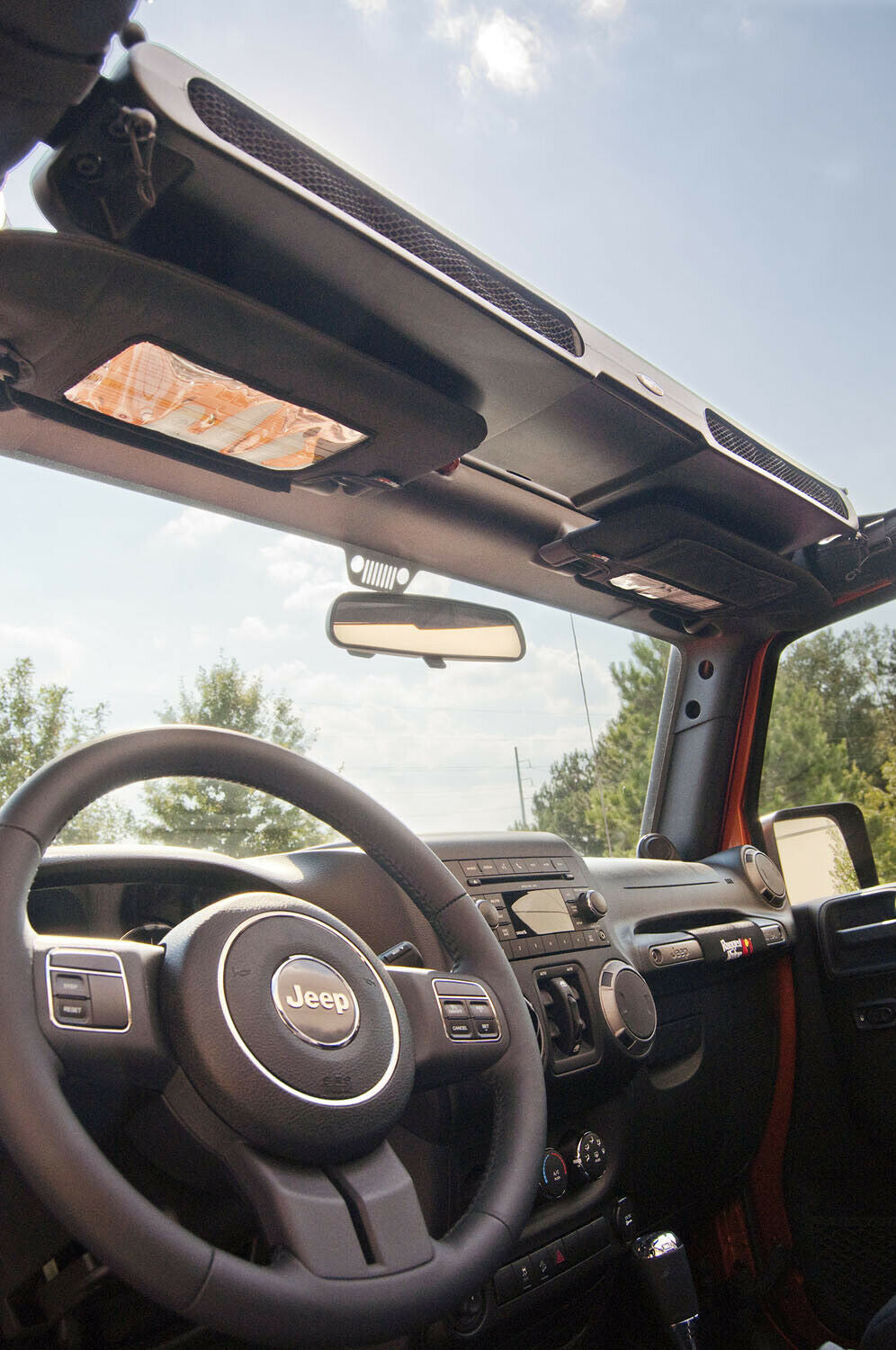 CONSOLE PORTAOGGETTI PARABREZZA JEEP WRANGLER JK TJ YJ
