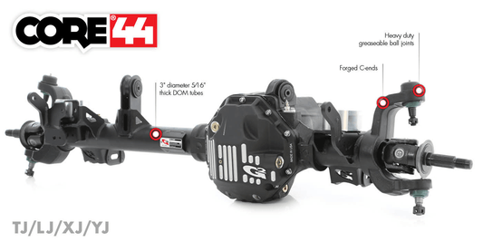 PONTE ASSALE G2 CORE44 anteriore JEEP WRANGLER TJ