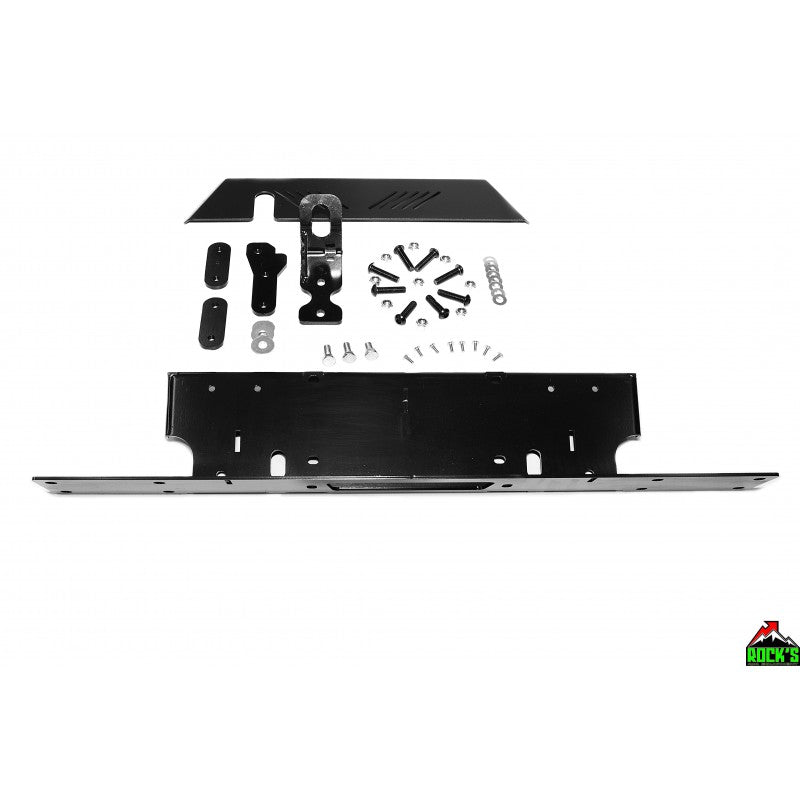 PARAURTI ANTERIORE ACCIAIO "MODULARE" CON PORTA VERRICELLO OMOLOGABILE JEEP WRANGLER JK