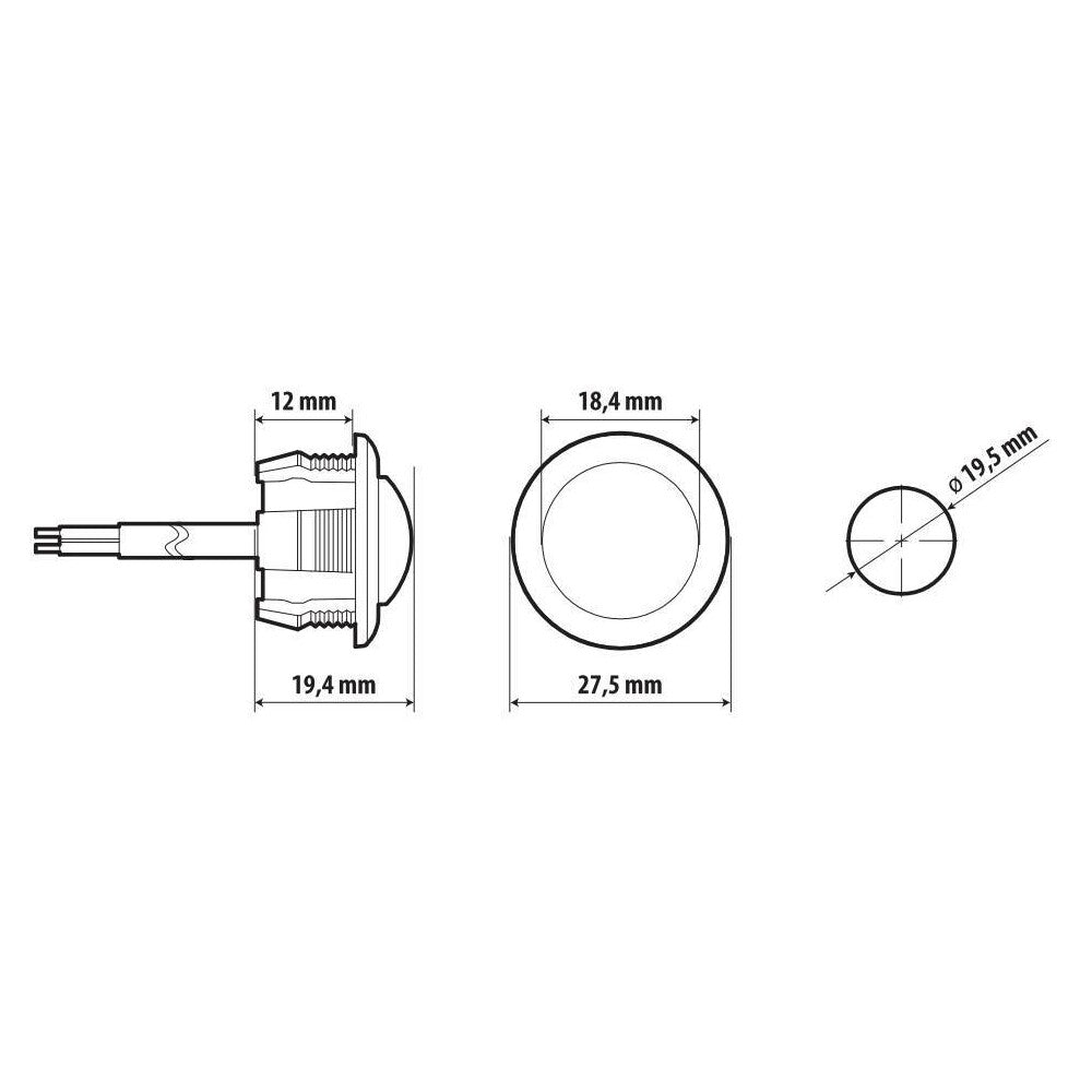 LUCE DA INCASSO LED