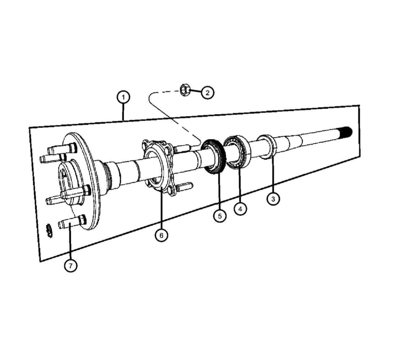 COLONNINA BULLONE SEMIASSE POSTERIORE JEEP WRANGLER JK