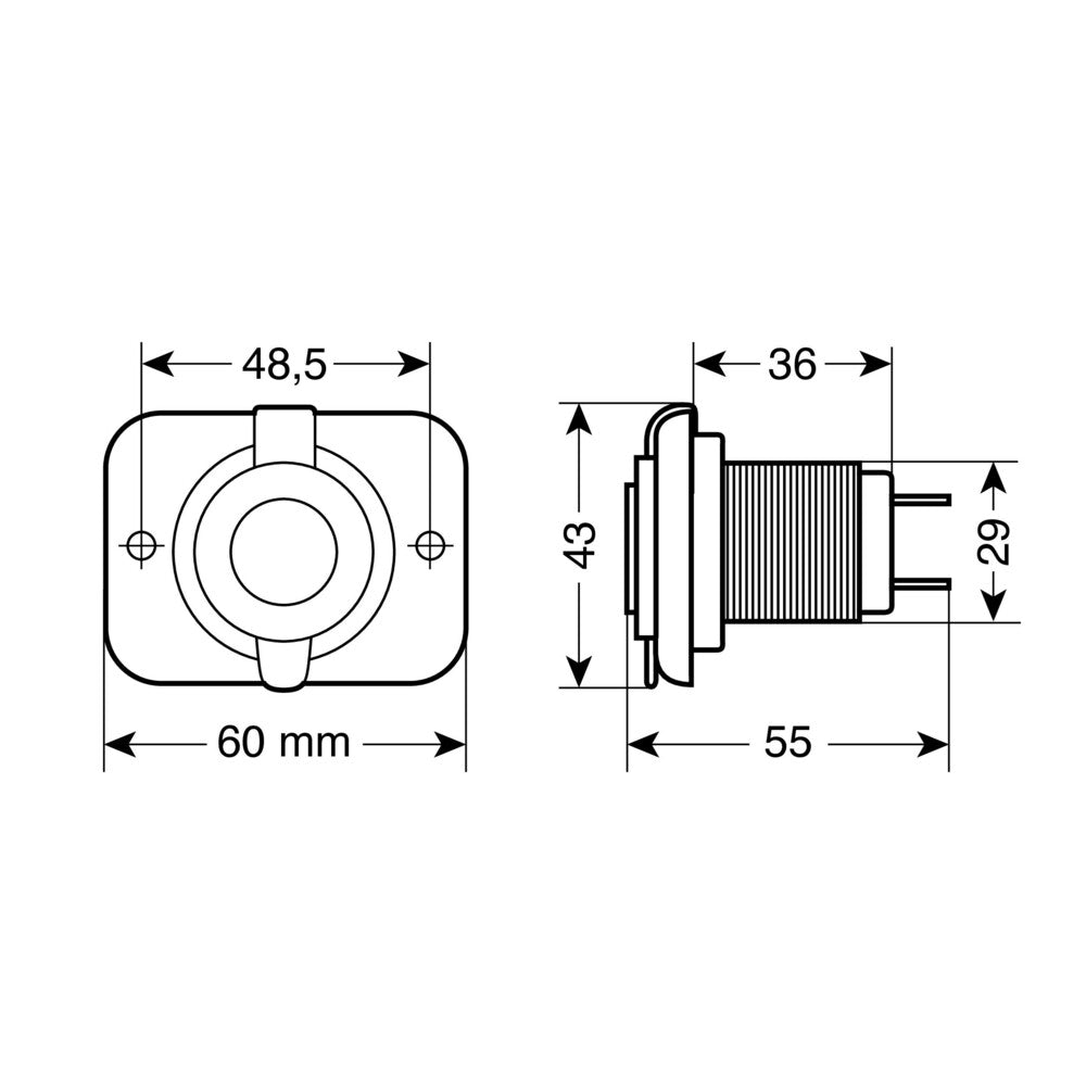 PRESA USB DOPPIA