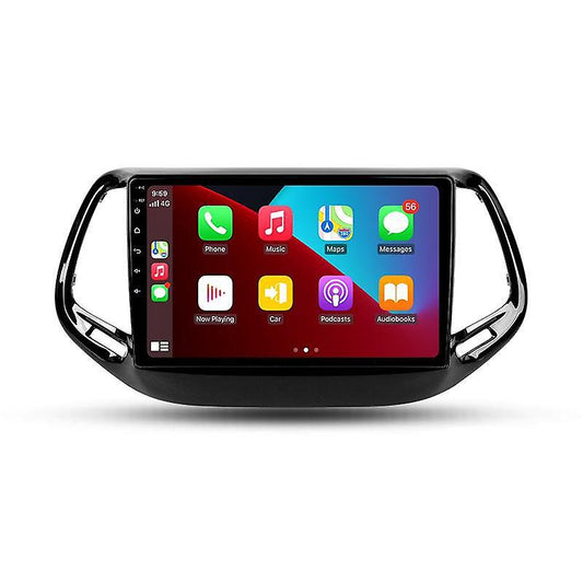 AUTO RADIO LCD 10” GPS BLUETOOTH CARPLAY ANDROID 13 2DIN TOUCH SCREEN JEEP COMPASS 2016-2020