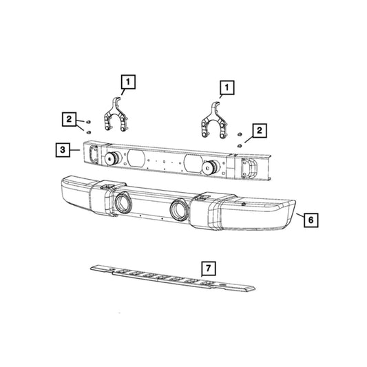 PARAURTI ANTERIORE USA JEEP WRANGLER JK