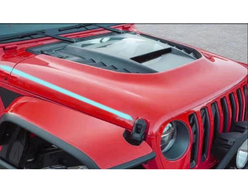 COFANO JEEP WRANGLER JL IN VETRORESINA