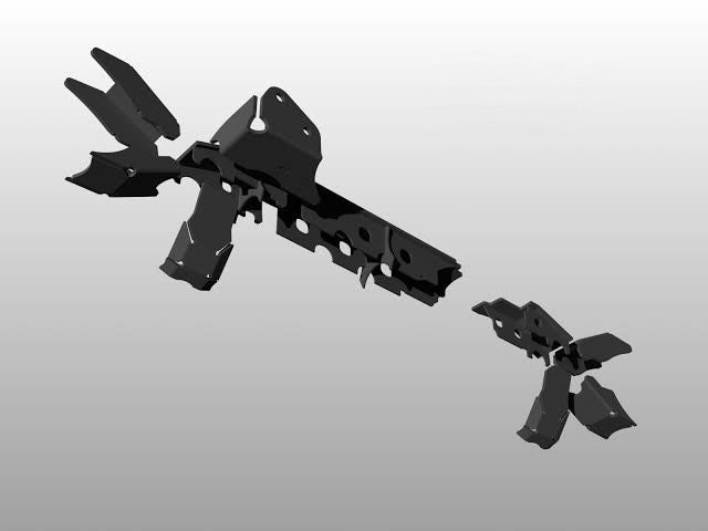KIT RINFORZO TRUSS PONTE ASSALE ANTERIORE DANA 44 JEEP WRANGLER JK