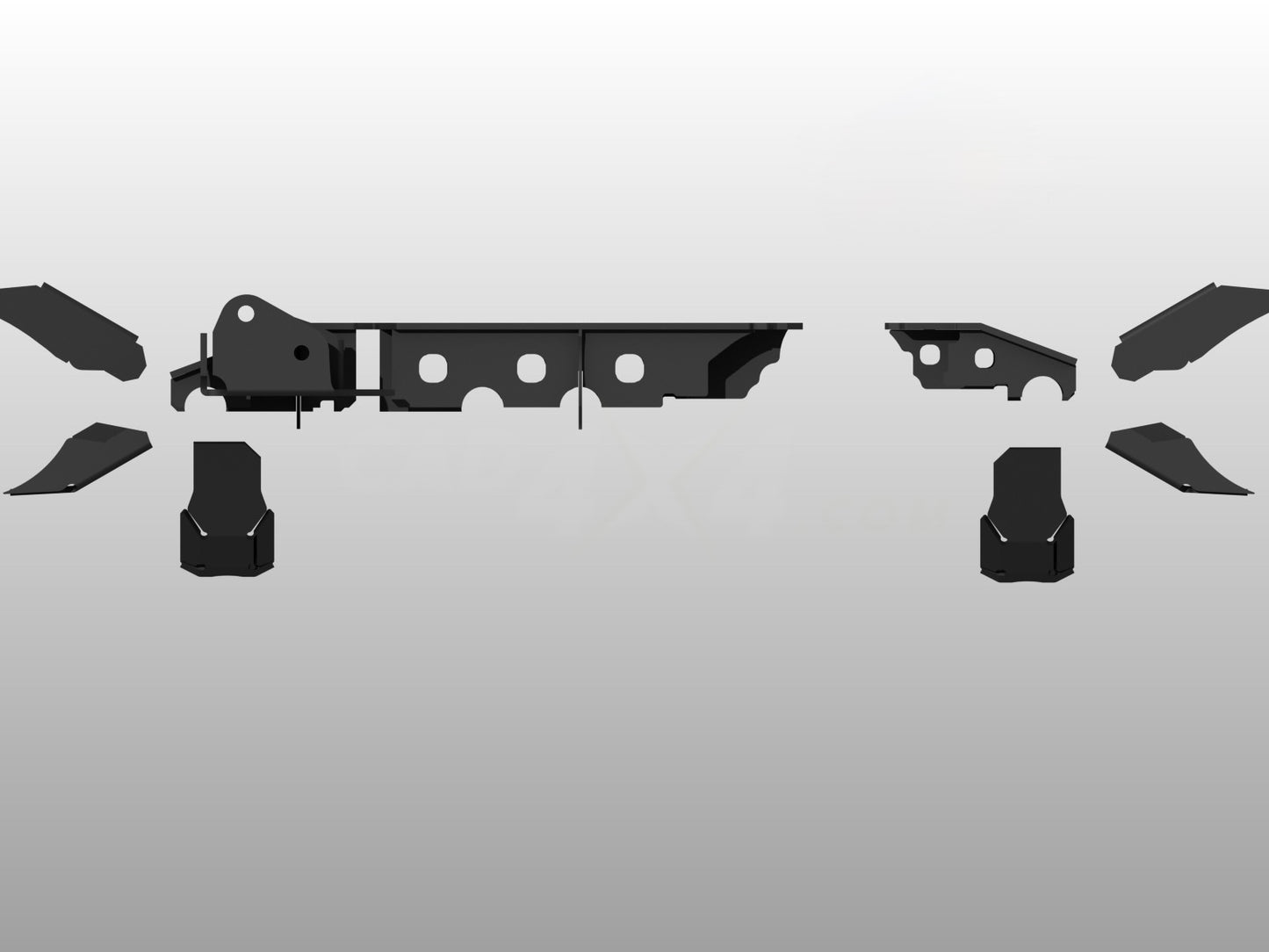 KIT RINFORZO TRUSS PONTE ASSALE ANTERIORE DANA 44 JEEP WRANGLER JK