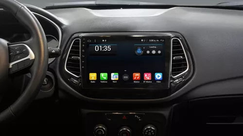 AUTO RADIO LCD 10” GPS BLUETOOTH CARPLAY ANDROID 13 2DIN TOUCH SCREEN JEEP COMPASS 2016-2020