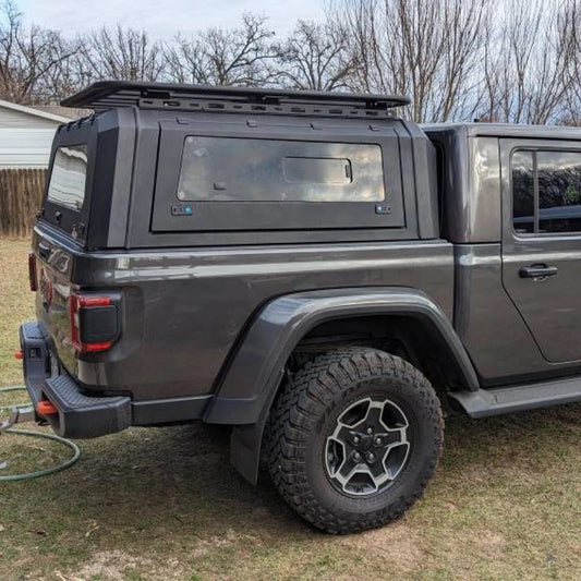 CELLULA HARD TOP COPRI CASSONE CARGO CON FINESTRE CANOPY JEEP GLADIATOR JT ALLUMINIO