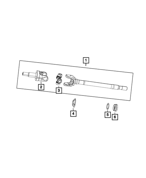 PARAOLI DIFFERENZIALE SEMIASSI DANA 30 44 JEEP WRANGLER JK TJ