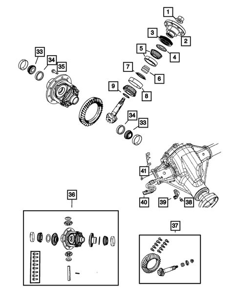 SENSORE BLOCCO DIFFERENZIALE DANA 44 JEEP WRANGLER JK